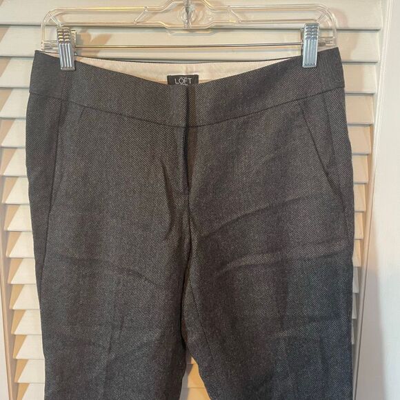 LOFT | gray trouser pants 2P - Picture 2 of 7